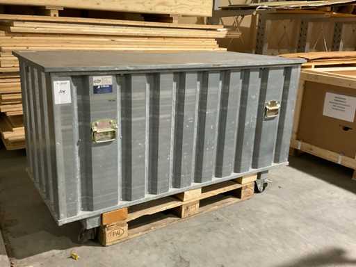 Conteneur de matériaux mobile