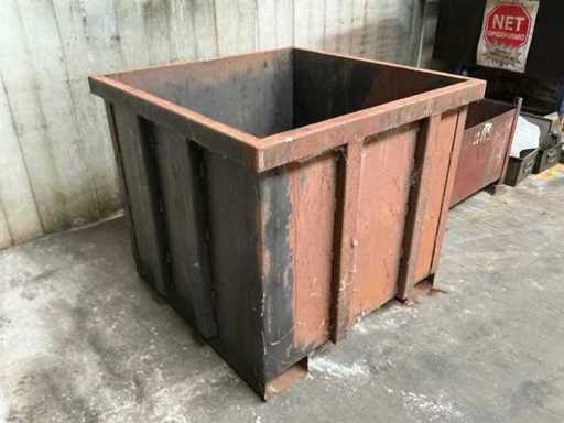 Metalen container voor heftruck (3x)