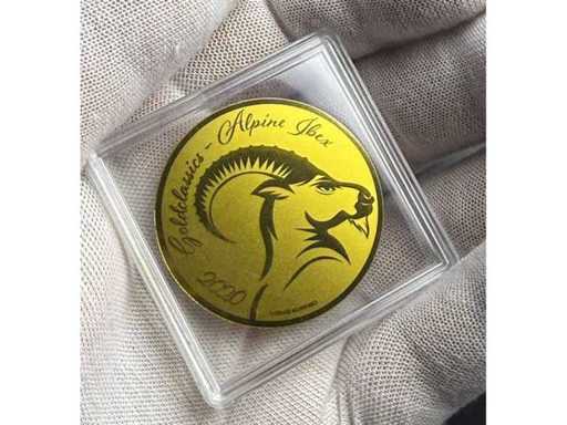 2020 Alpensteenbok 1/200 ounce gouden munt 100 frank Congo goud 999 – Gratis EU-verzending