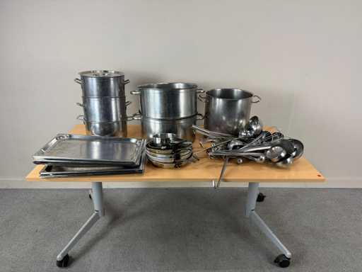 Potten-pannen-gastronormbakken-keukengerei - Pannenset