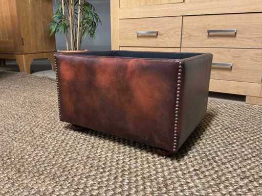 Boîte de rangement en cuir