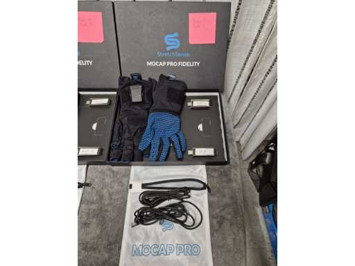 StretchSense – MOCAP PRO Handschuhe – Professioneller Motion-Capture-Studiohandschuh