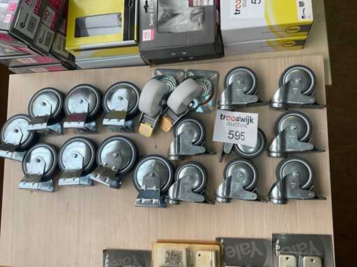 1 x partij zwenkwielen