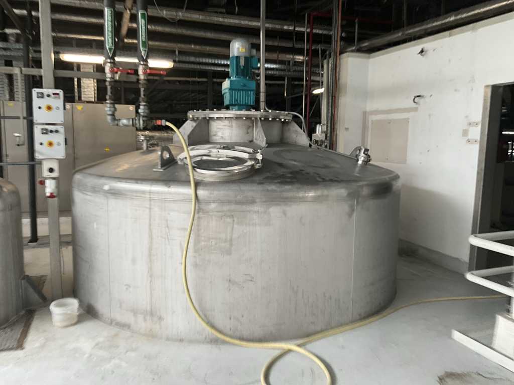 Stainless steel mixing kettle 30 tons capacity