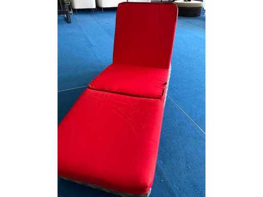 Sonnenbettkissen rot 67x190cm -2St