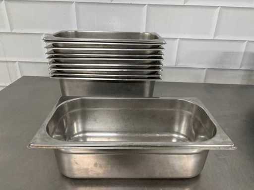 Edelstahl-Gastronorm-Tablett (10x)