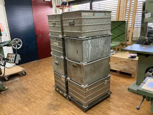 Conteneur de stockage en aluminium (13x)