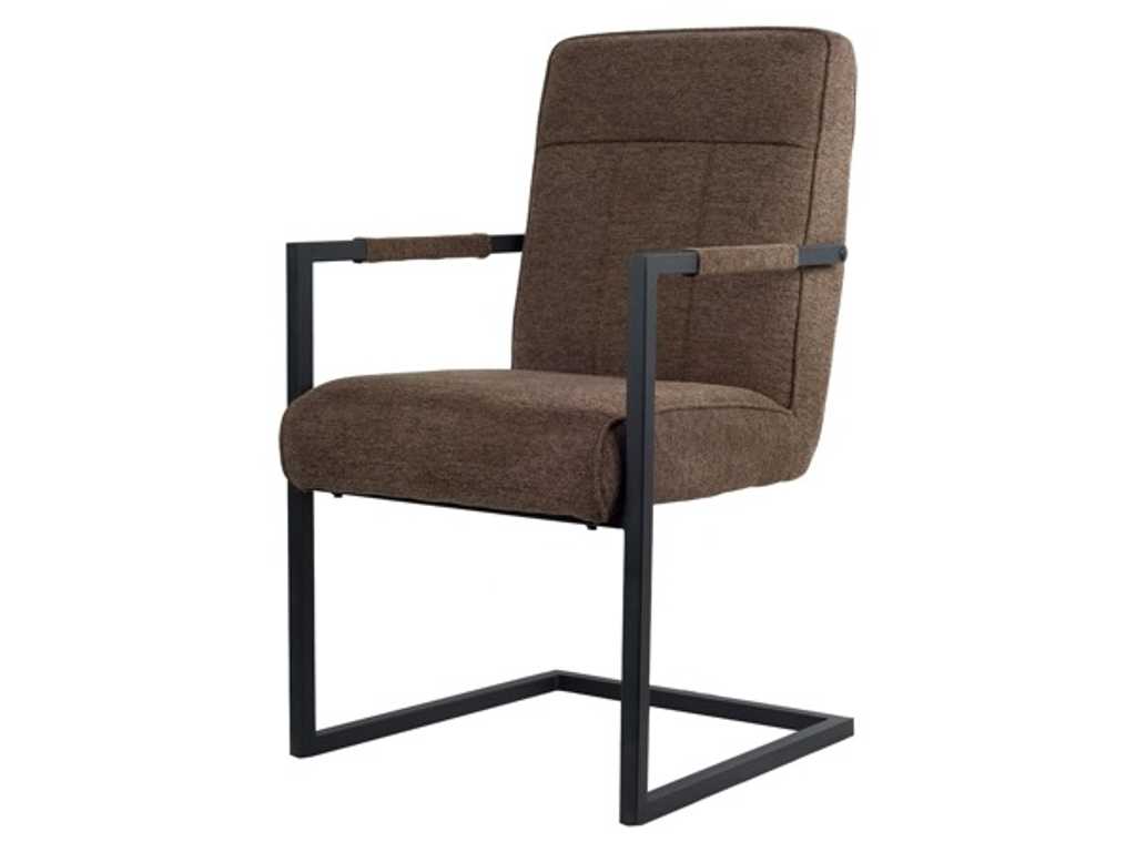 4x Designerskie krzesło do jadalni brązowe