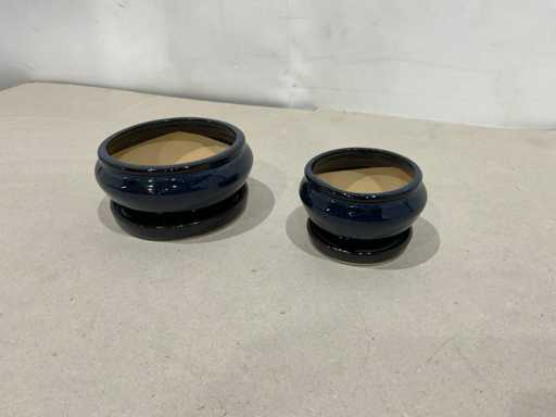 Bonsai schalen 2 delig (17x)