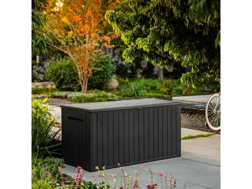 Keter Lineus 643L Resin Tuindoos - Grijs
