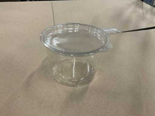 Olipack OLI501 (500cc) Partij rauwkostboxen met deksel, ca. 1300 stuks