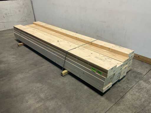 Trave di abete piallata 375x25x7,5 cm (25x)