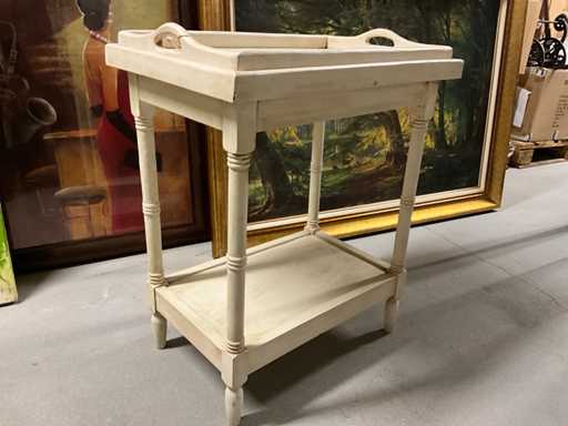 Table à thé en bois avec plateau