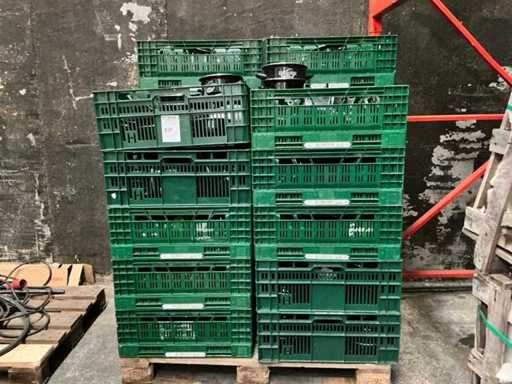 Duża partia misek i pokrywek na małże