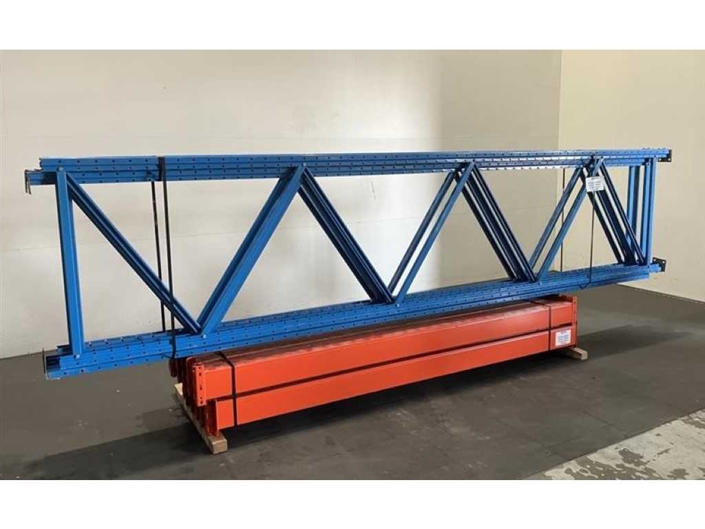 Pallet rack Length 8435mm, Height 4500mm, Depth 1000mm 4 levels