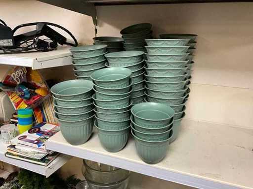 Plastik-Blumentöpfe (80x)