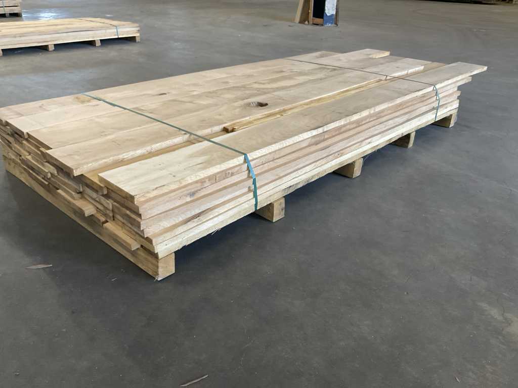 French oak planks pre-planed approx. 0.471 m³