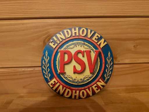 Metal advertising sign round 20cm