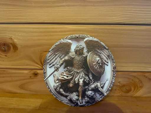 Metall-Werbeschild rund 20 cm