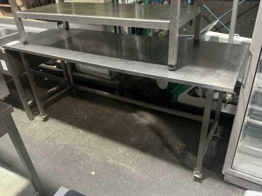 Rvs mobiele werktafel