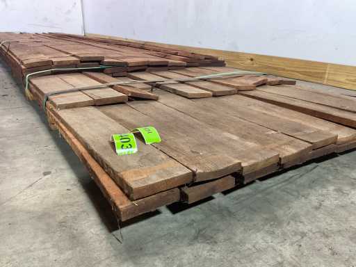 Vermelho hardwood revetment board 500x10x1.7 cm (55x)
