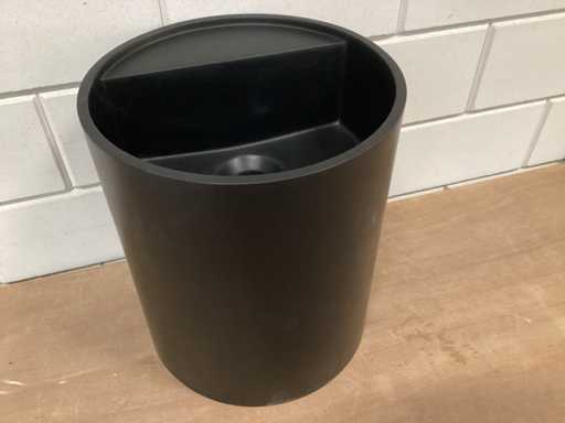 Differnz sink 30 cm, composite, black/gray