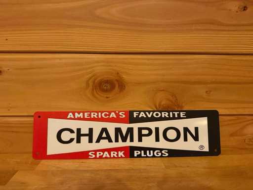 Metal advertising sign 40x10cm