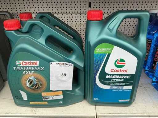 Castrol-Kapazität 5 Liter 80W-90 + OW-16 Transmax + Magnatec Schmiermittel (3x)