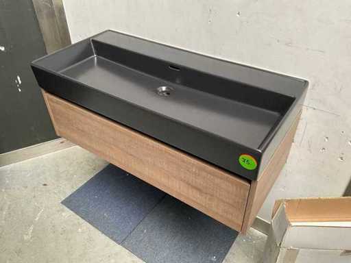 Szafka dolna z ceramiczną zlewem 102x46cm