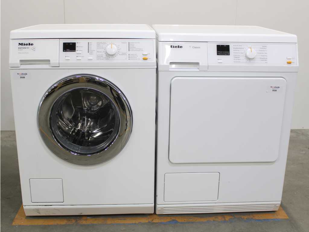 Miele W 3371 Edition 111 Mașină de spălat și uscător Miele T Classic