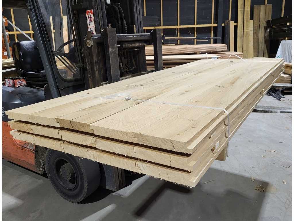 14.63 m2 Rustic Oak Planks 20 x 195 mm 30 pcs/ 250 cm.