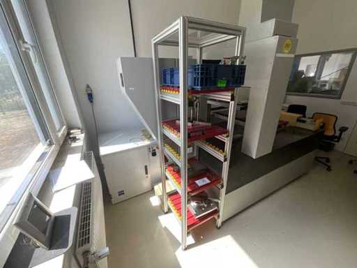 Storage rack, with contents