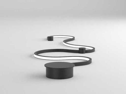 2 x Solo Wagu 125 Wandlampe schwarz