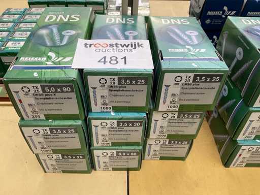 9 Schachteln Spanplattenschrauben