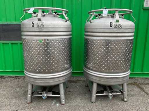 Eurolux Serbatoio per birra 1000 litri (2x)