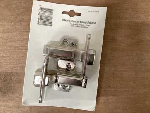 Starx inset hinge 35 mm clip-on, 2 pack (21x)