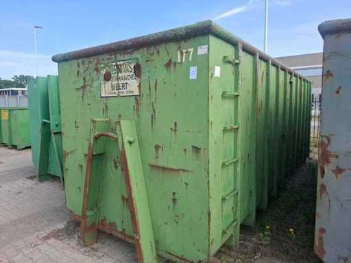 Ridicare cu cârlig deschis cu depunere a containerului