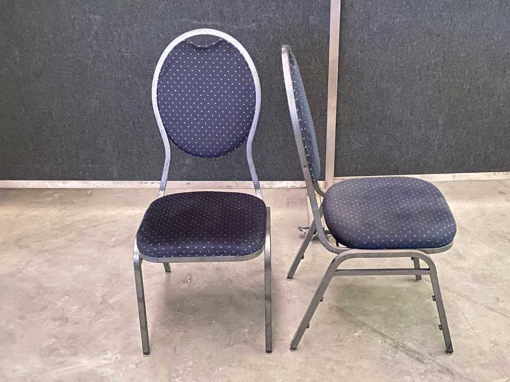 Milos - Chaise de banquet bleu (100x)