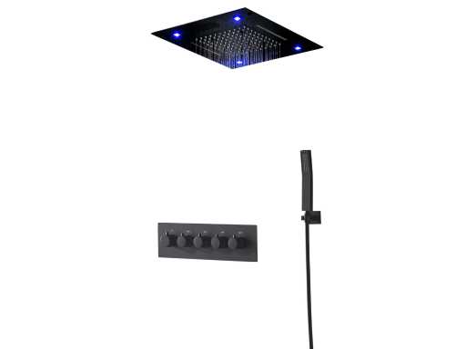 Thermostatisch inbouw regendoucheset - Bluetooth - Tiger 