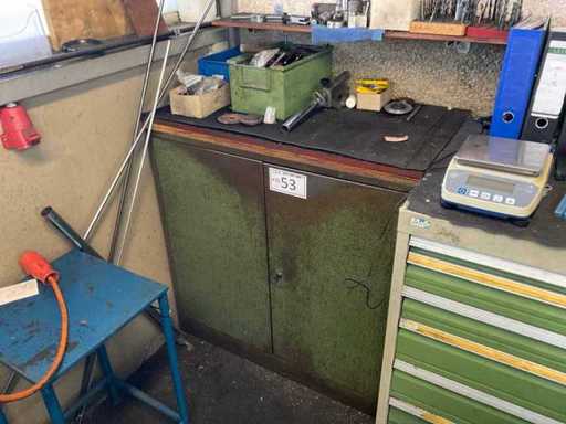 Cabinet, with contents