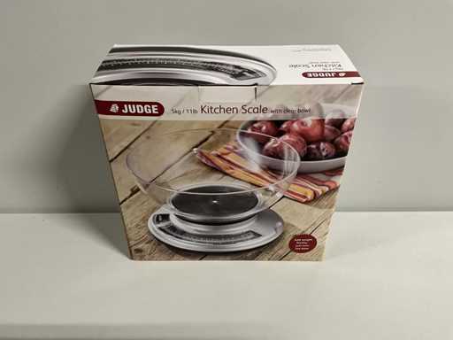 Juge - Balance chromée avec bol (2x)