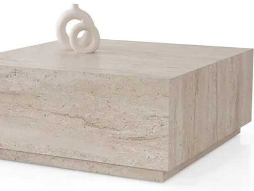 Vierkante koffietafel van spanderplaat