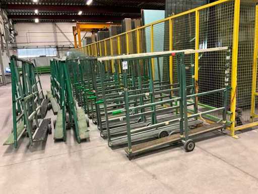 Cărucior de sticlă / cărucior de discuri (30x)