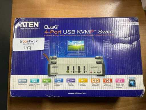 Aten Qubic 4-Port USB KVMP Switch