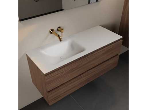 Bathroom cabinet Oak Mocha 120cm left