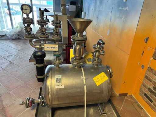 Mobile stainless steel tray