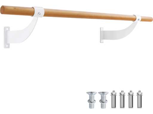120 cm long wall-mounted ballet bar