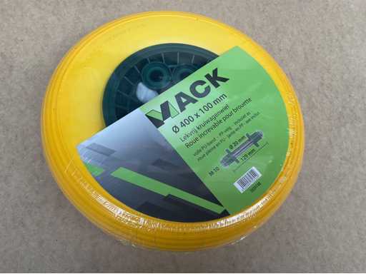 2 x undichtes Schubkarrenrad mit Achse