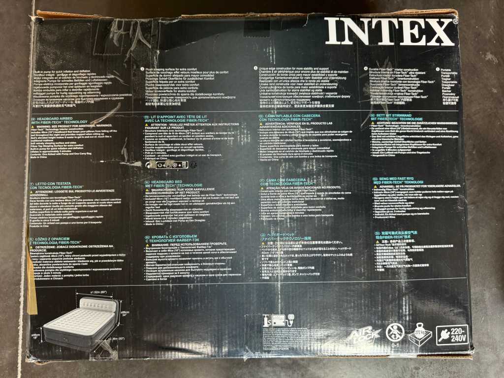 Intex Dura Beam Deluxe 2 Pers. Aufblasbares Bett 1,52m x 2,36m x 86cm
