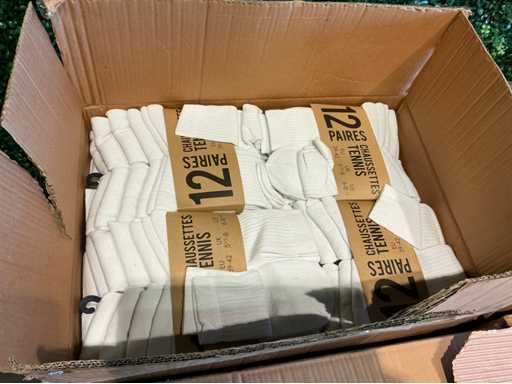 Twinday mix & color blanco: 12 pares por pack de calcetines (160x)